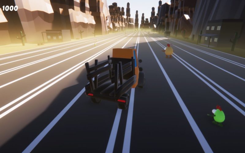 Chickens On The Road Review (PS4) Simply Fowl Finger Guns