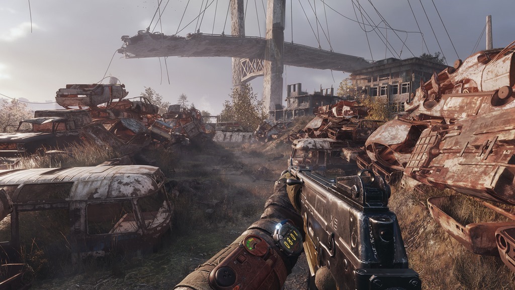 Metro Exodus Enhanced Review PS5 Back On Board Finger Guns