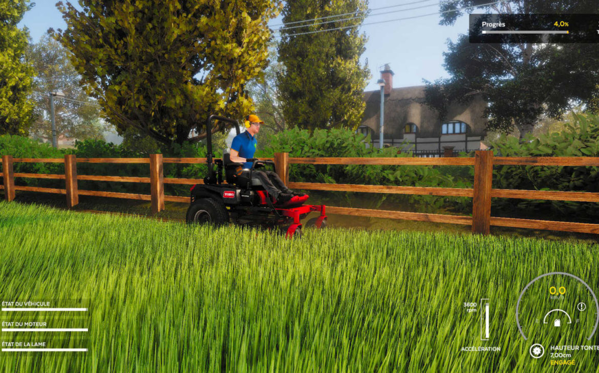 Lawn Mowing Simulator (PS5) Review Finger Guns Touch Some - - Grass