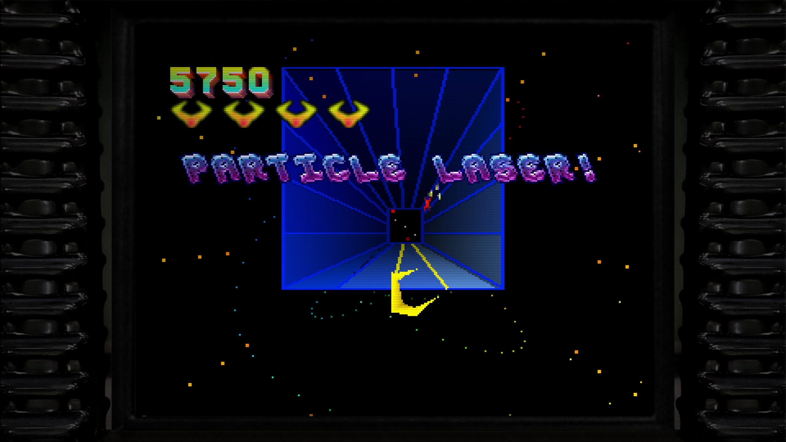 Screenshot from Tempest 2000, an Atari Jaguar title included in Atari 50: The Anniversary Celebration